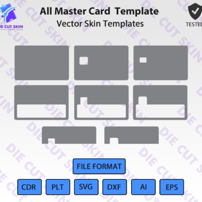 All Master Card Skin Template Vector