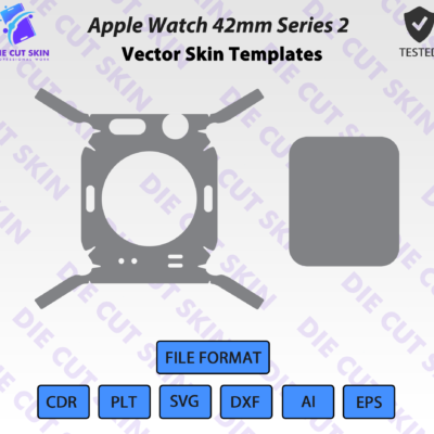 Apple Watch 42mm Series 2 Skin Template Vector
