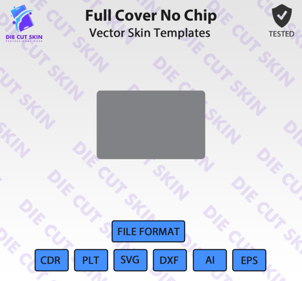 Full Cover No Chip Skin Template Vector