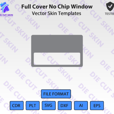 Full Cover No Chip Window Skin Template Vector