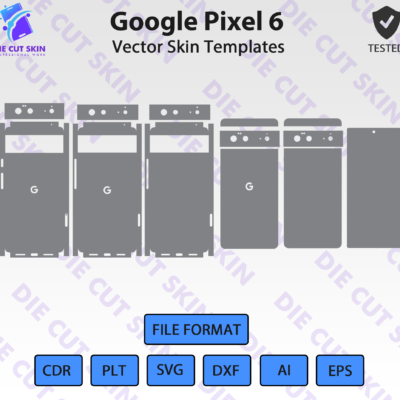 Google Pixel 6 Skin Template Vector