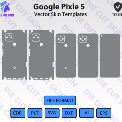 Google Pixel 5 Skin Template Vector