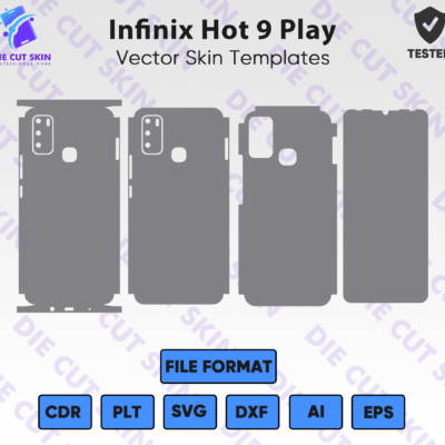 infinix Hot 9 Play Skin Template Vector