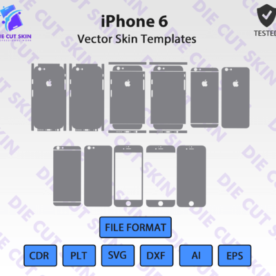 iPhone 6 Skin Template Vector