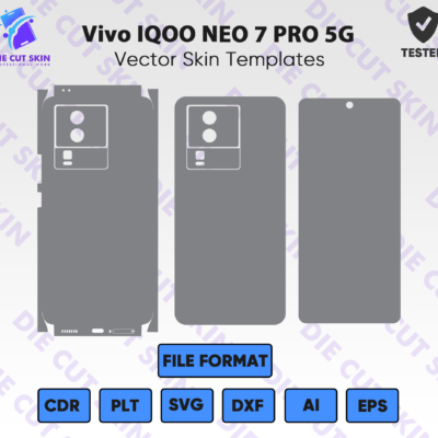 Vivo IQOO Neo 7 Pro 5G Skin Template Vector