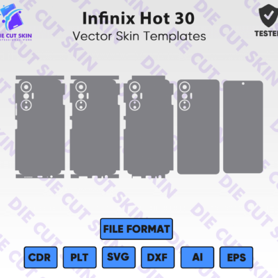 Infinix Hot 30 Skin Template Vector