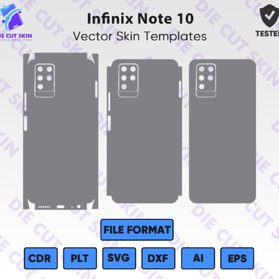 infinix Note 10 Skin Template Vector