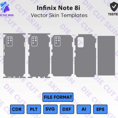 infinix Note 8i Skin Template Vector