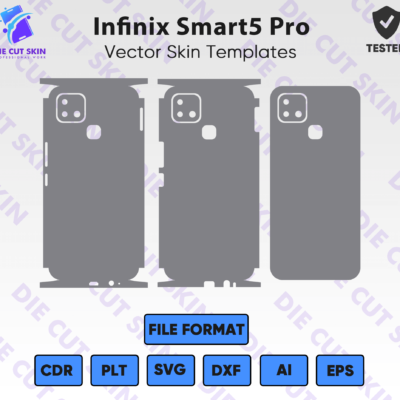 Infinix Smart 5 Pro Skin Template Vector