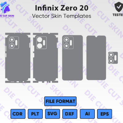 Infinix Zero 20 Skin Template Vector