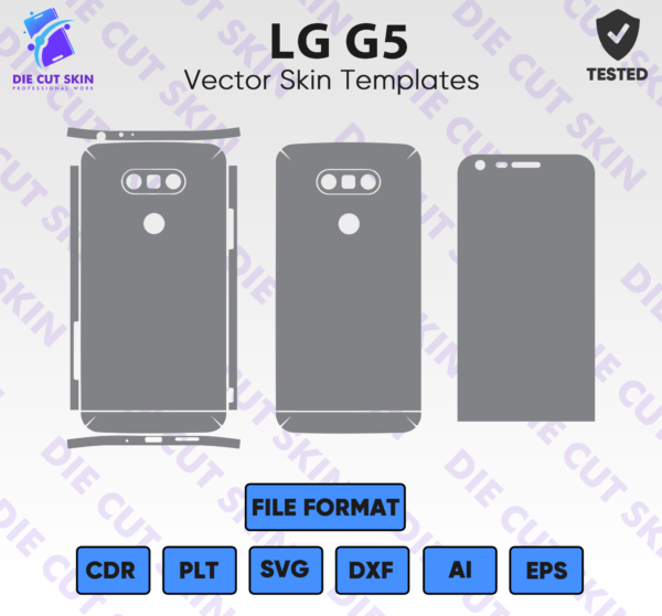 LG G5 Skin Template Vector