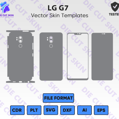 LG G7 Skin Template Vector