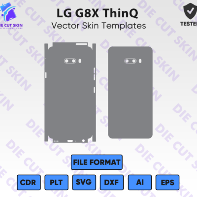 LG G8X ThinQ Skin Template Vector