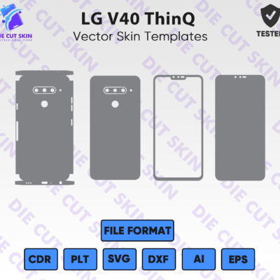 LG V40 ThinQ Skin Template Vector