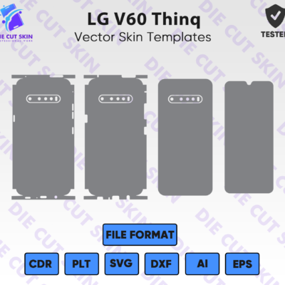 LG V60 Thinq Skin Template Vector