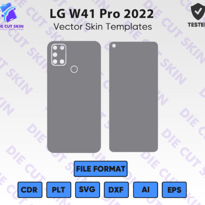 LG W41 Pro 2022 Skin Template Vector