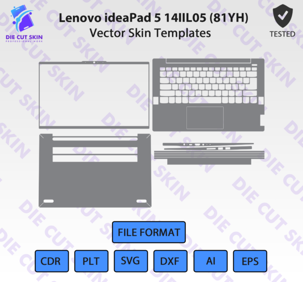 Lenovo ideaPad 5 14IIL05 81YH Die Cut Skin