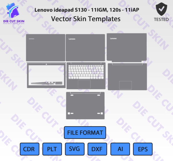 Lenovo ideapad S130 11IGM 120s 11iAP Die Cut Skin