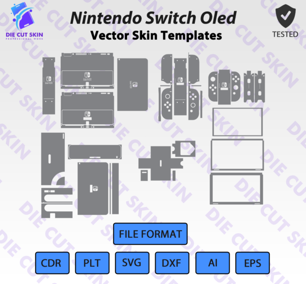 Nintendo Switch Oled 1 Die Cut Skin
