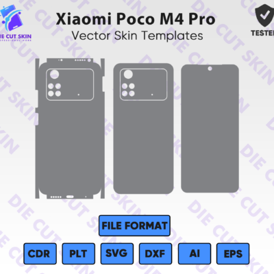 Xiaomi Poco M4 Pro Skin Template Vector
