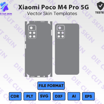 Xiaomi Poco M4 Pro 5G Skin Template Vector