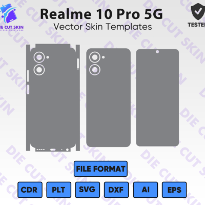 Realme 10 Pro 5G Skin Template Vector