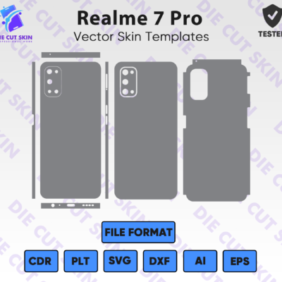 Realme 7 Pro Skin Template Vector