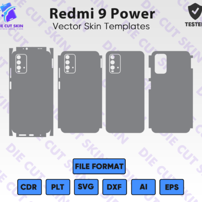 Xiaomi Redmi 9 Power Skin Template Vector