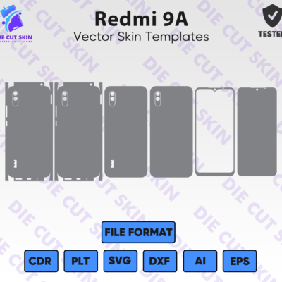 Xiaomi Redmi 9A Skin Template Vector