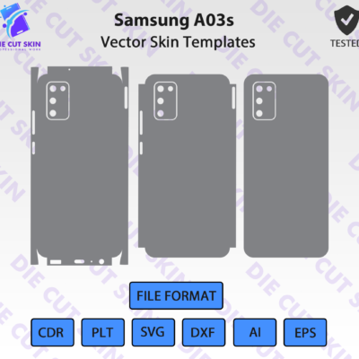 Samsung A03s Skin Template Vector