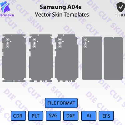 Samsung A04s Skin Template Vector