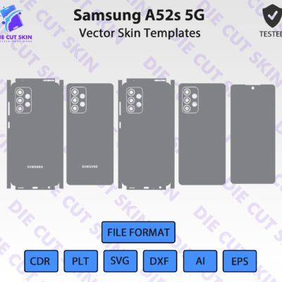 Samsung A52s 5G Skin Template Vector