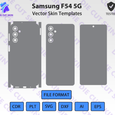 Samsung F54 5G Skin Template Vector