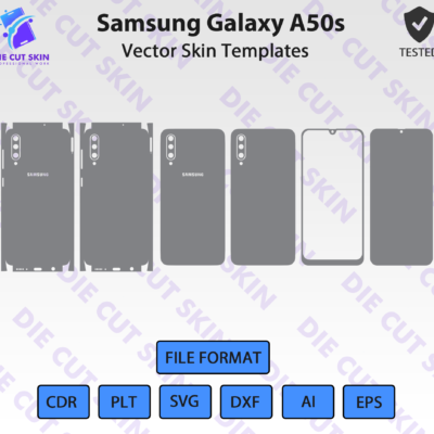 Samsung Galaxy A50s Skin Template Vector