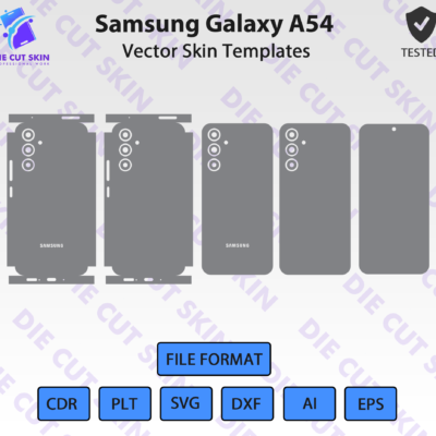 Samsung Galaxy A54 Skin Template Vector