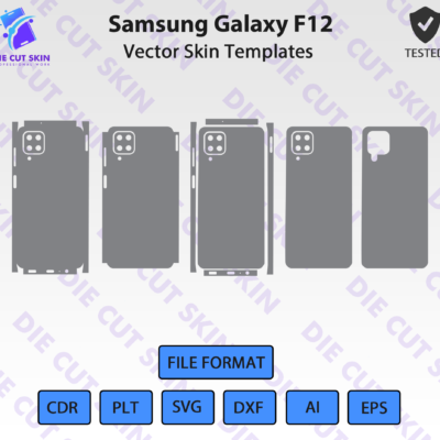 Samsung Galaxy F12 Skin Template Vector