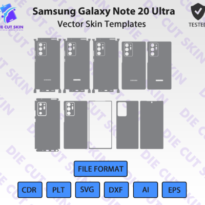 Samsung Note 20 Ultra Skin Template Vector