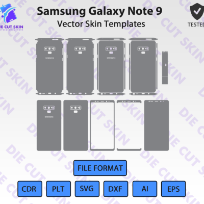 Samsung Galaxy Note 9 Skin Template Vector