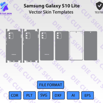 Samsung S10 Lite Skin Template Vector