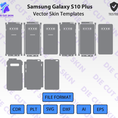 Samsung S10 Plus Skin Template Vector