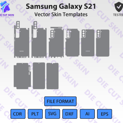 Samsung S21 5G Skin Template Vector