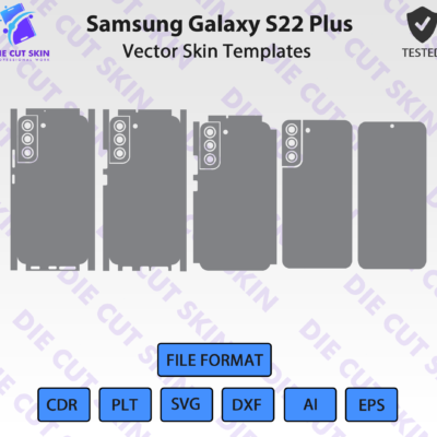 Samsung S22 Plus Skin Template Vector