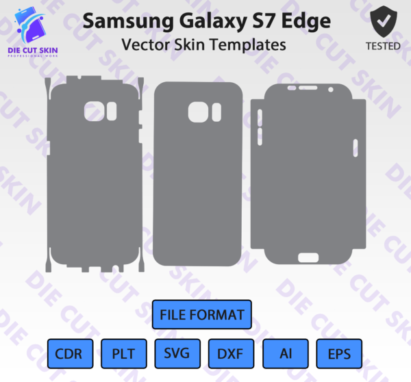 Samsung Galaxy S7 Edge Skin Template Vector
