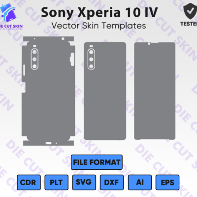 Sony Xperia 10 IV Skin Template Vector