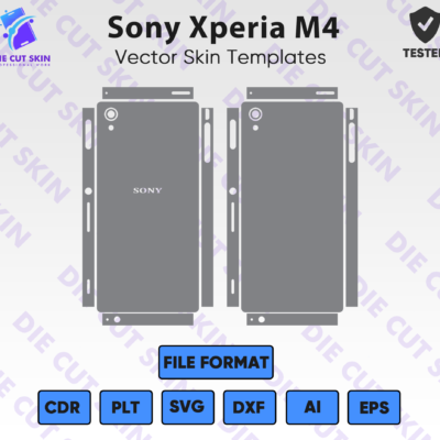 Sony Xperia M4 Skin Template Vector