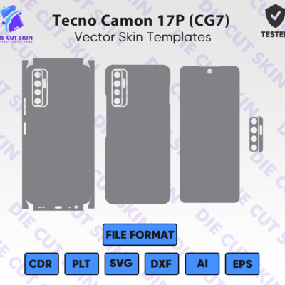 Tecno Camon 17 (CG7) Skin Template Vector