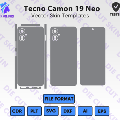 Tecno Camon 19 Neo Skin Template Vector