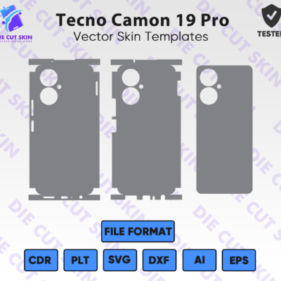 Tecno Camon 19 Pro Skin Template Vector