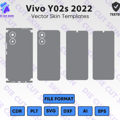 Vivo Y02s 2022 Skin Template Vector