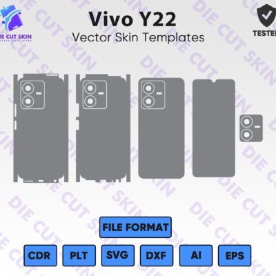 Vivo Y22 Skin Template Vector